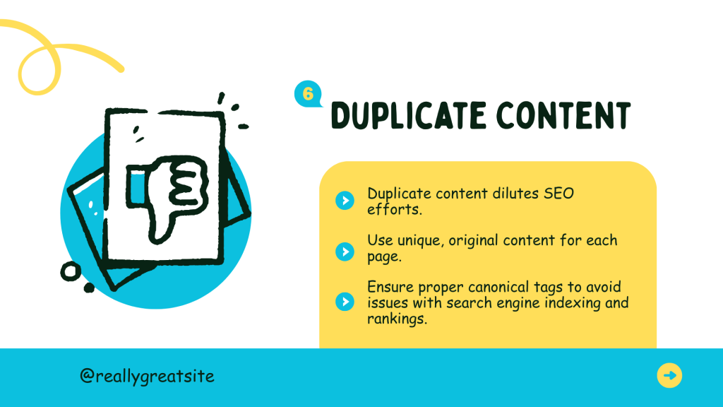 common SEO mistakes